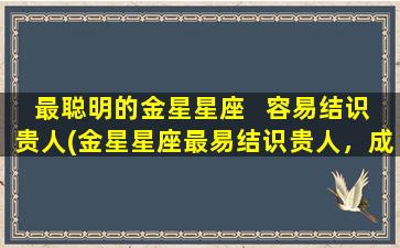 最聪明的金星星座   容易结识贵人(金星星座最易结识贵人，成功捕捉机遇无难度！)